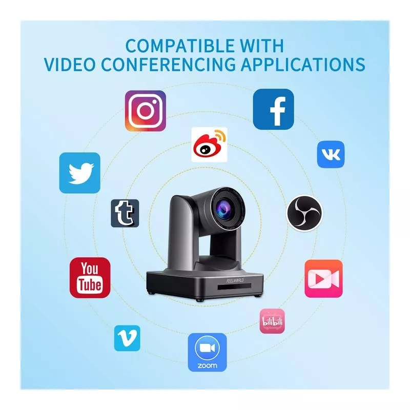 Feelworld SDI HDMI PoE PTZ Camera with 20x Optical Zoom