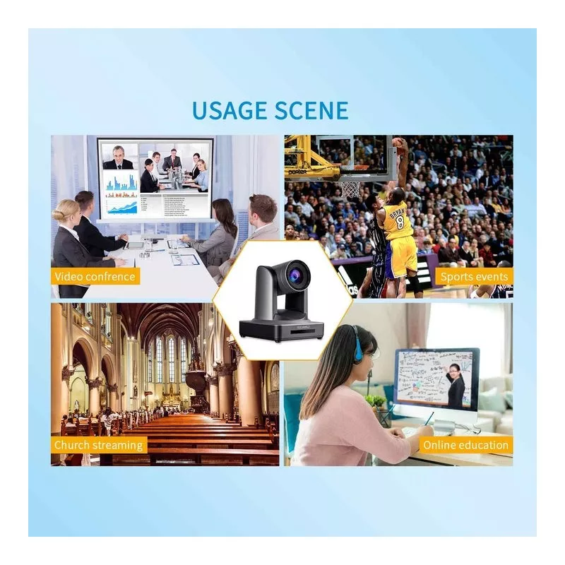 Feelworld SDI HDMI PoE PTZ Camera with 20x Optical Zoom