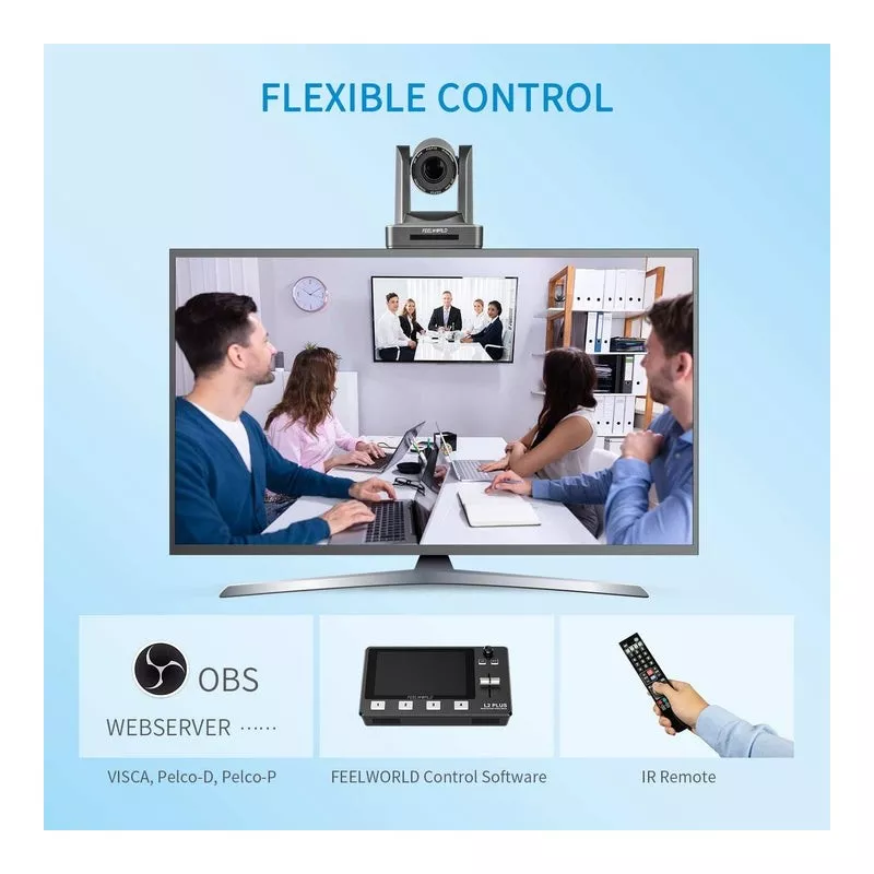 Feelworld SDI HDMI PoE PTZ Camera with 20x Optical Zoom