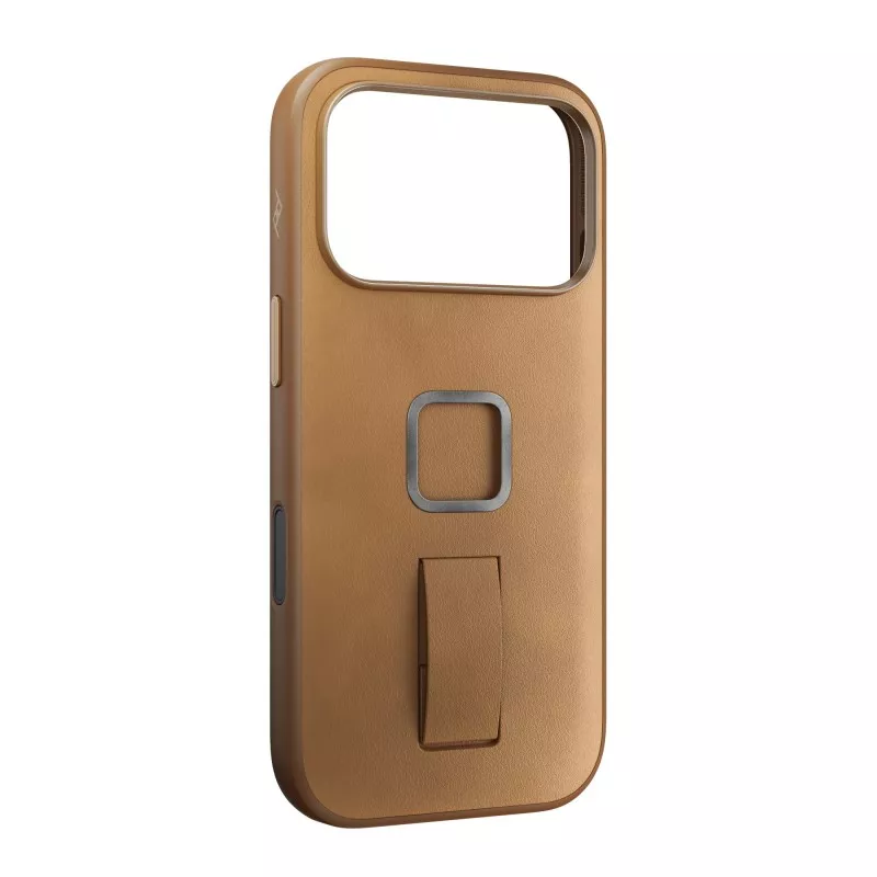 Peak Design Mobile Everyday Clarino Loop Case iPhone 17 Pro Tan - brązowy