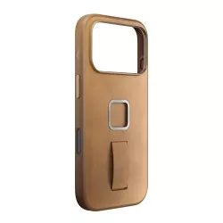 Peak Design Mobile Everyday Clarino Loop Case iPhone 17 Pro Tan - brązowy