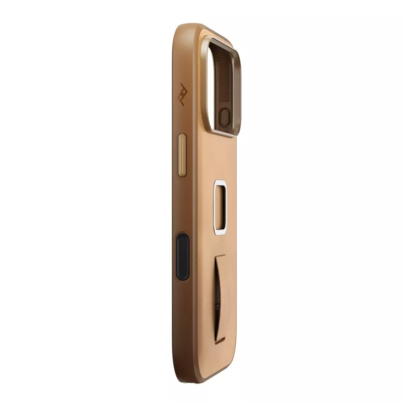 Peak Design Mobile Everyday Clarino Loop Case iPhone 17 Pro Tan - brązowy