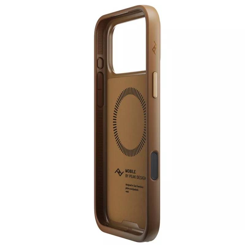Peak Design Mobile Everyday Clarino Loop Case iPhone 17 Pro Max Tan - brązowy