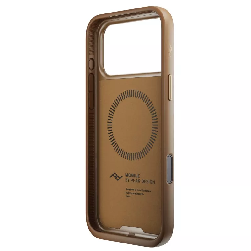 Peak Design Mobile Everyday Clarino Loop Case iPhone 17 Pro Max Tan - brązowy