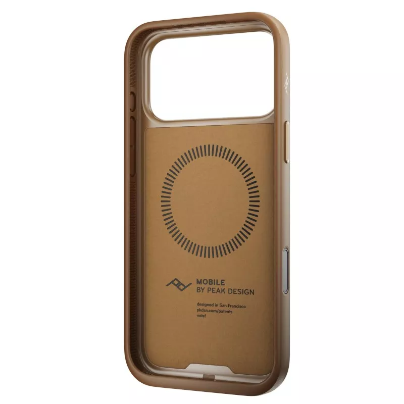 Peak Design Mobile Everyday Clarino Loop Case iPhone 17 Pro Max Tan - brązowy