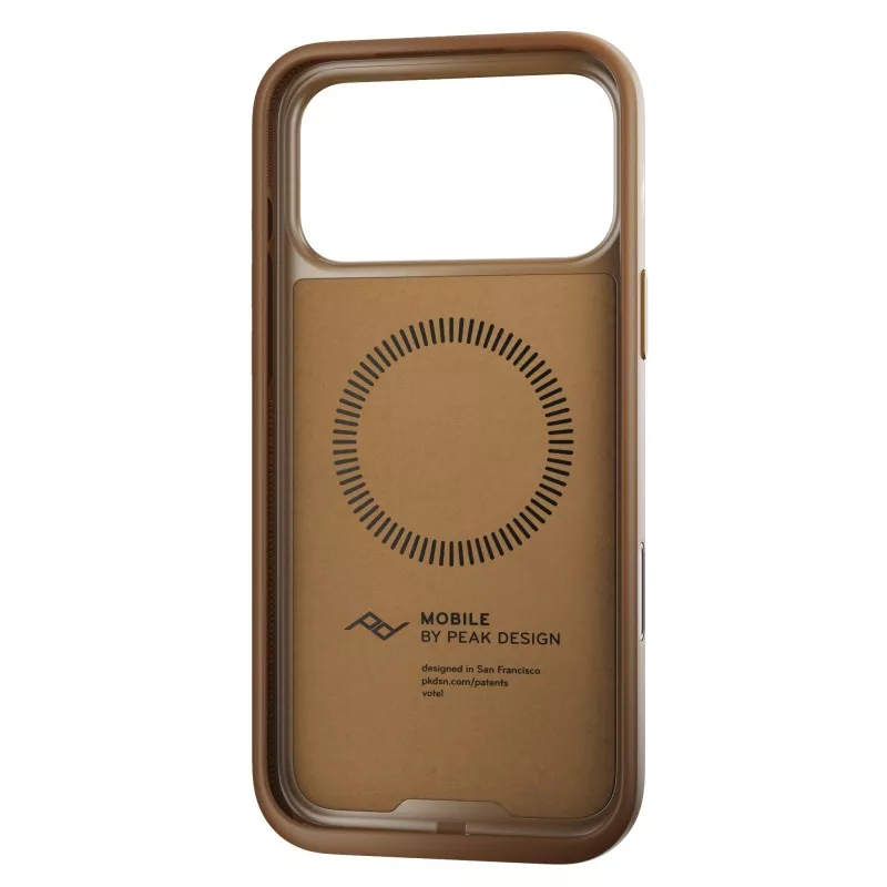 Peak Design Mobile Everyday Clarino Loop Case iPhone 17 Pro Max Tan - brązowy