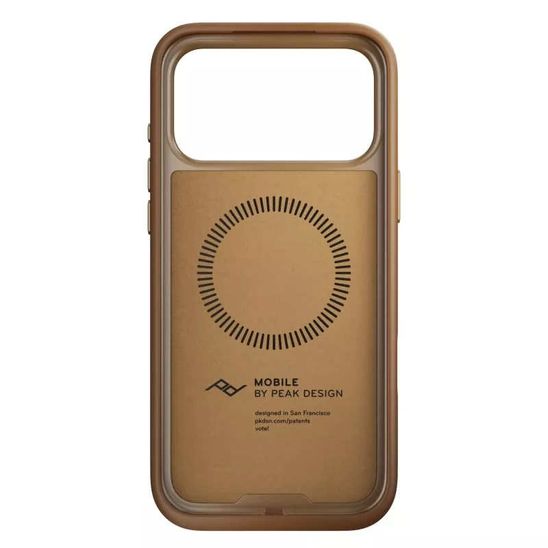 Peak Design Mobile Everyday Clarino Loop Case iPhone 17 Pro Max Tan - brązowy