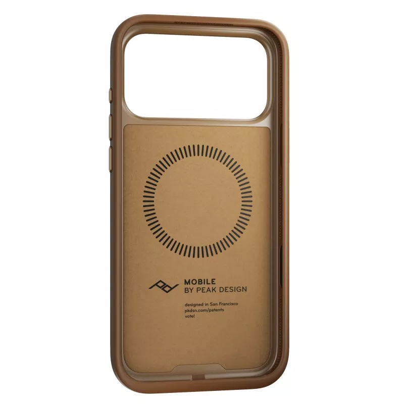 Peak Design Mobile Everyday Clarino Loop Case iPhone 17 Pro Max Tan - brązowy