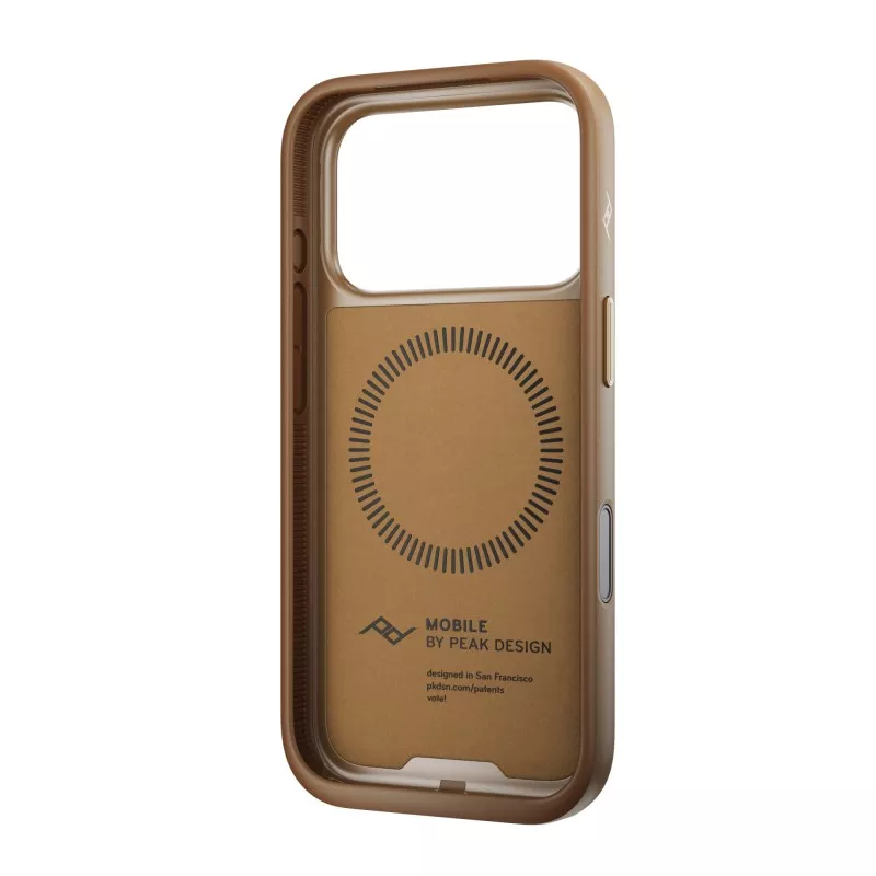 Peak Design Mobile Everyday Clarino Case iPhone 17 Pro Tan - brązowy