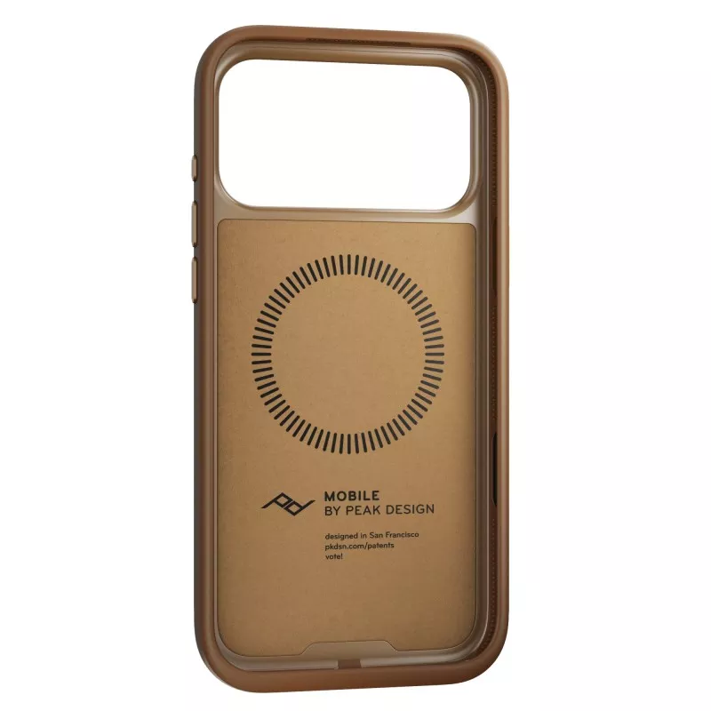 Peak Design Mobile Everyday Clarino Case iPhone 17 Pro Max Tan - brązowy