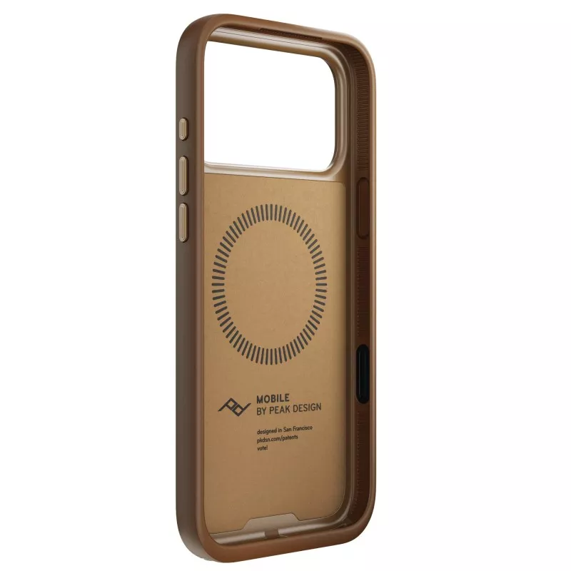 Peak Design Mobile Everyday Clarino Case iPhone 17 Pro Max Tan - brązowy