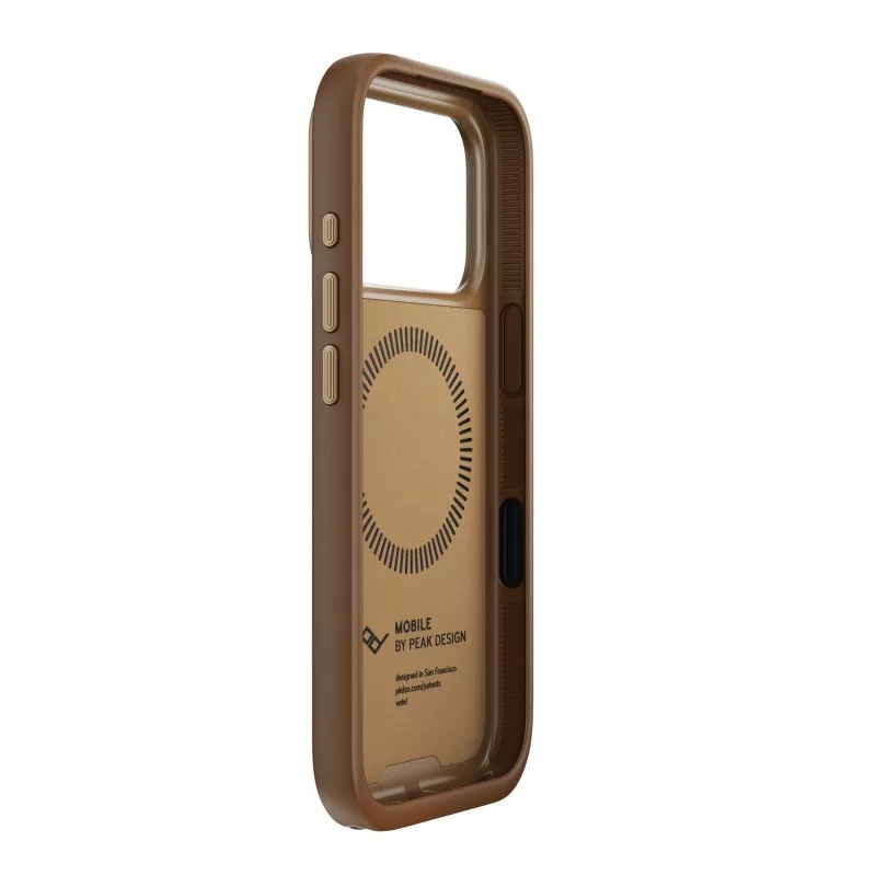 Peak Design Mobile Everyday Clarino Case iPhone 17 Pro Tan - brązowy