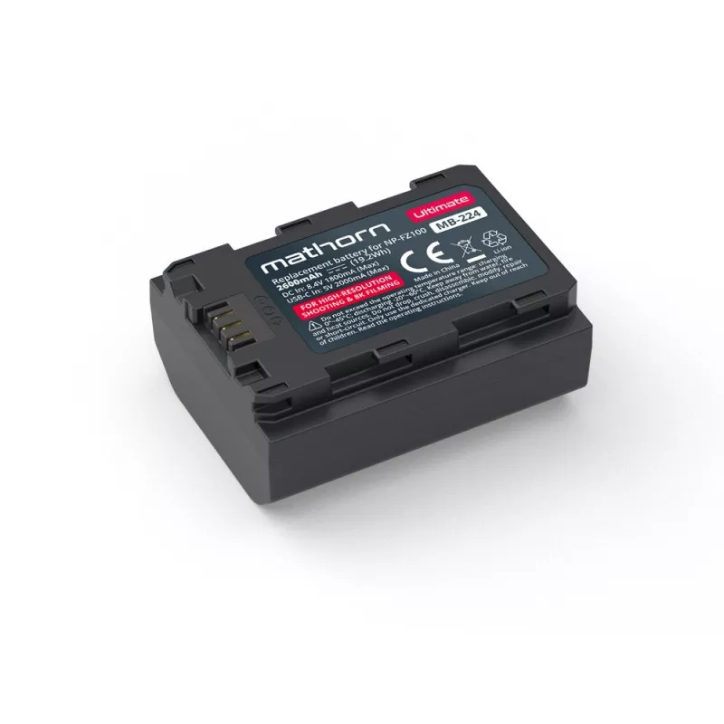 Bateria Mathorn MB-224 Ultimate 2600mAh USB-C zamiennik NP-FZ100 (Nowość!)