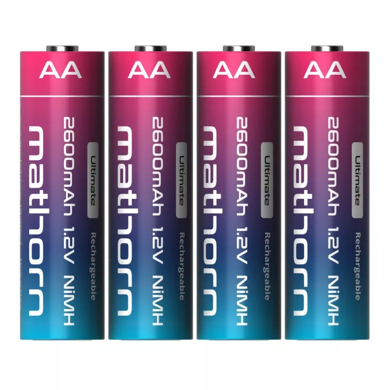 Zestaw akumulatorów Mathorn Ultimate AA NiMH 2600 mAh NiMH HR6 1.2V 4szt