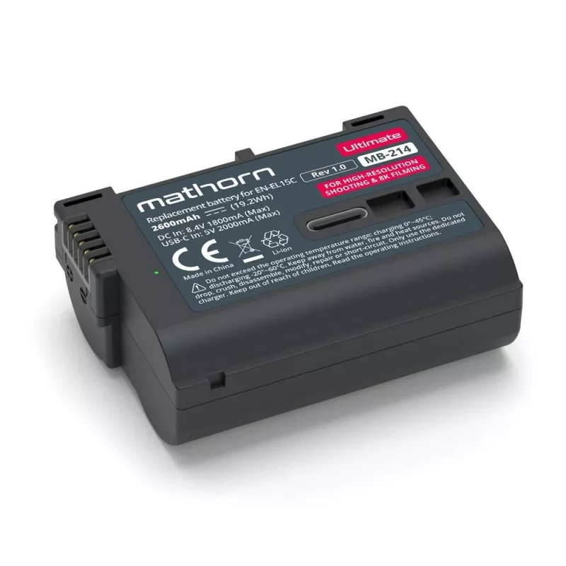 Bateria Mathorn MB-214 Ultimate 2600mAh USB-C zamiennik EN-EL15C