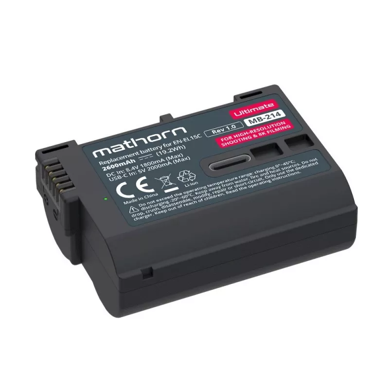 Bateria Mathorn MB-214 Ultimate 2600mAh USB-C zamiennik EN-EL15C