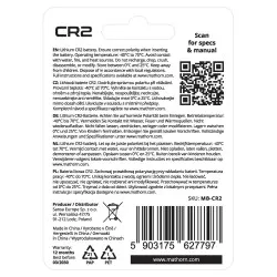 Bateria litowa Mathorn Ultimate CR2 1000mAh Lithium