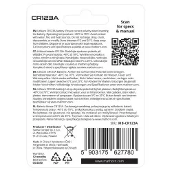 Bateria litowa Mathorn Ultimate CR123A 1500mAh Lithium