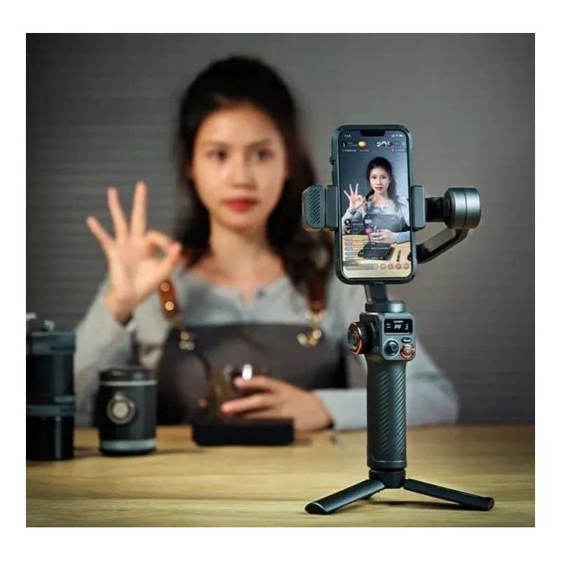 Zestaw Gimbal  Isteady M6 Kit Hohem + Lampa Led Ai Vision + Statyw Do Telefonu / Smartfona / M6 Kit