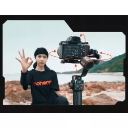 Gimbal Stabilizator Hohem Isteady Mt2 Kit + Lampa Led Ai Do Telefonu / Kamery / Aparatu Dslr Do 1,2kg