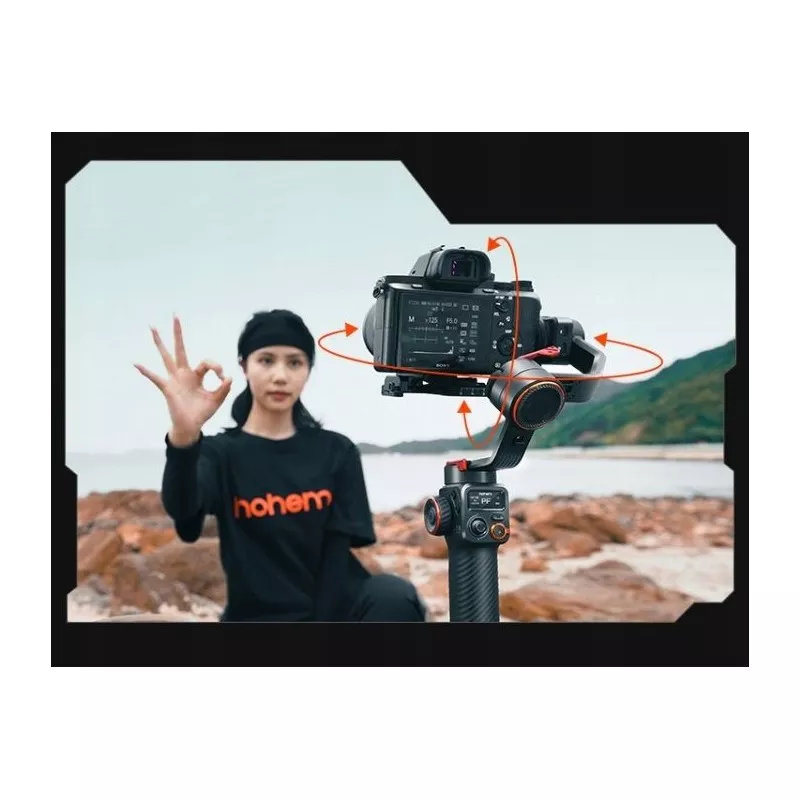 Gimbal Stabilizator Hohem Isteady Mt2 Kit + Lampa Led Ai Do Telefonu / Kamery / Aparatu Dslr Do 1,2kg