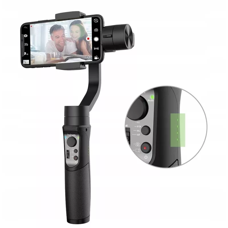 Gimbal 3-os. Stabilizator Do Telefonu / Smartfona + Lampa Led / Hohem Isteady Mobile+ Kit 2024