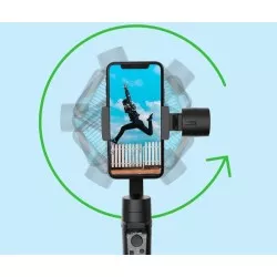 Gimbal 3-os. Stabilizator Do Telefonu / Smartfona + Lampa Led / Hohem Isteady Mobile+ Kit 2024