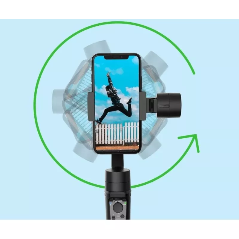 Gimbal 3-os. Stabilizator Do Telefonu / Smartfona + Lampa Led / Hohem Isteady Mobile+ Kit 2024