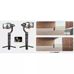 Gimbal 3-os. Stabilizator Do Telefonu / Smartfona + Lampa Led / Hohem Isteady Mobile+ Kit 2024