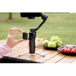 Gimbal Stabilizator  Lampa Led Pilot Selfie Stick - Telefon / Hohem Isteady V3 / Czarny