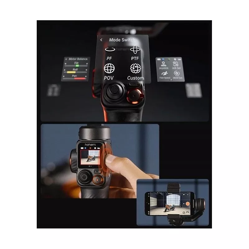 Gimbal Stabilizator Lampa Oled Pilot Do Telefonu Smartfona / Hohem Isteady M7