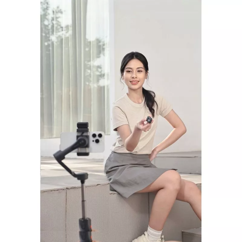 Gimbal Stabilizator  Lampa Led Pilot Selfie Stick - Telefon / Hohem Isteady V3 / Czarny