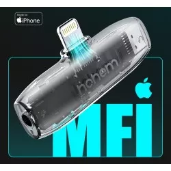 Mikrofon Bezprzewodowy Etui Ładujące 2tx 1rx Hohem / Mic-01 / Iphone Lightning