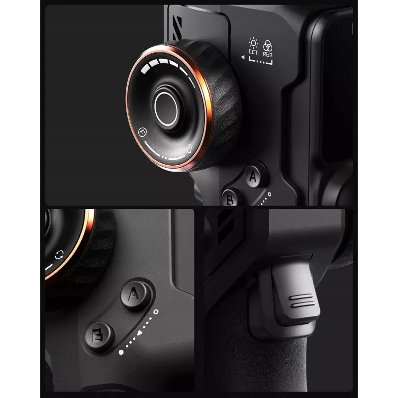 Gimbal Stabilizator Lampa Oled Pilot Do Telefonu Smartfona / Hohem Isteady M7