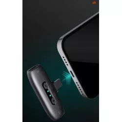 2x Mikrofon Bezprzewodowy + Etui Ładujące 2tx 1rx Hohem / Mic-01 / Usb-c Type-c