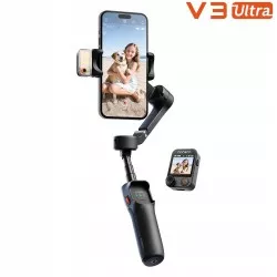 Gimbal Stabilizator Lampa Led Pilot Kijek Na Telefon / Hohem Isteady V3 Ultra / Czarny