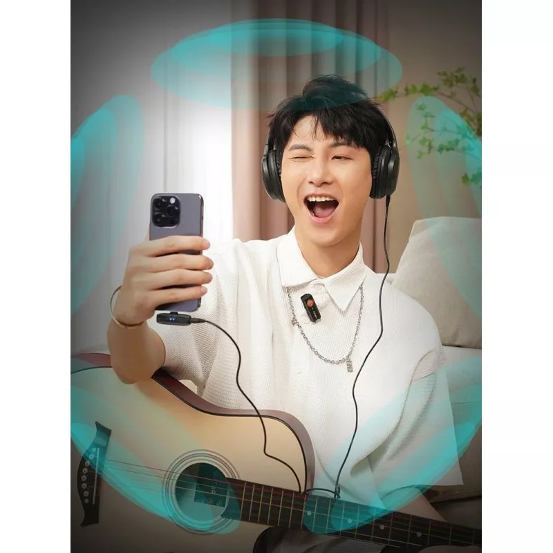 2x Mikrofon Bezprzewodowy + Etui Ładujące 2tx 1rx Hohem / Mic-01 / Usb-c Type-c