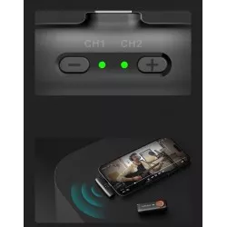 2x Mikrofon Bezprzewodowy + Etui Ładujące 2tx 1rx Hohem / Mic-01 / Usb-c Type-c