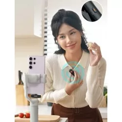 2x Mikrofon Bezprzewodowy + Etui Ładujące 2tx 1rx Hohem / Mic-01 / Usb-c Type-c