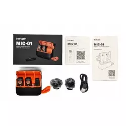 Mikrofon Bezprzewodowy Etui Ładujące 2tx 1rx Hohem / Mic-01 / Iphone Lightning