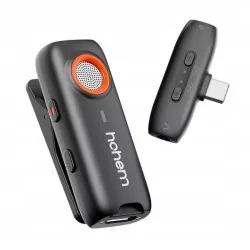 2x Mikrofon Bezprzewodowy + Etui Ładujące 2tx 1rx Hohem / Mic-01 / Usb-c Type-c