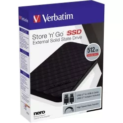 Verbatim Store n Go        512GB Portable SSD USB 3.2       53250