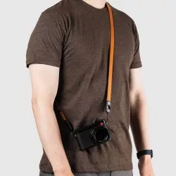 Pasek Peak Design Form Leather Camera Strap Long Amber - bursztynowy