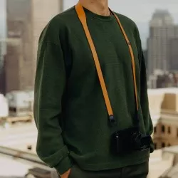 Pasek Peak Design Form Leather Camera Strap Long Amber - bursztynowy