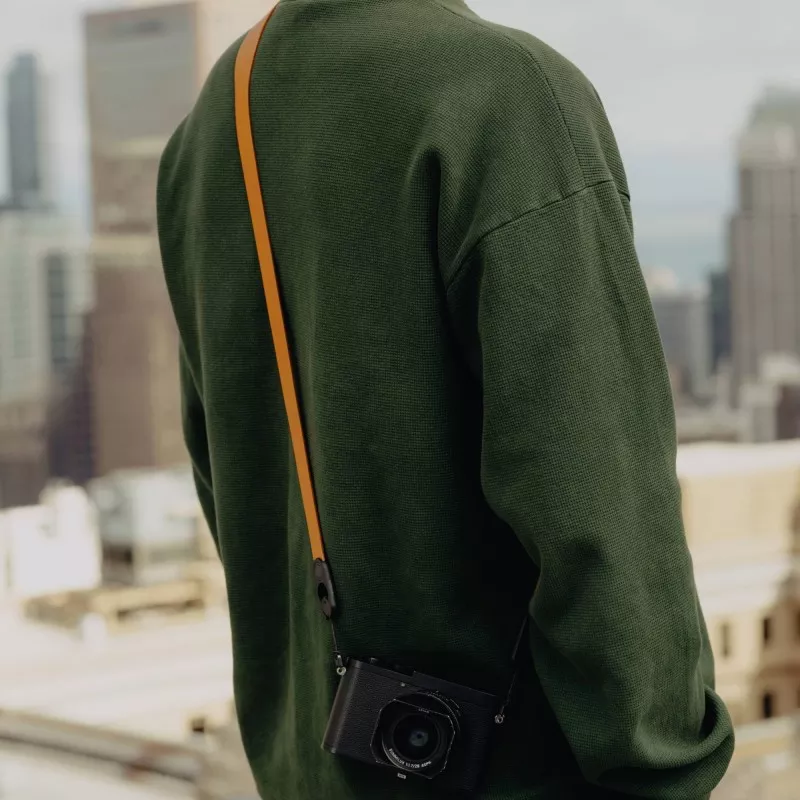 Pasek Peak Design Form Leather Camera Strap Long Amber - bursztynowy