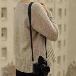 Pasek Peak Design Form Leather Camera Strap Standard Black - czarny