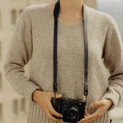 Pasek Peak Design Form Leather Camera Strap Standard Black - czarny