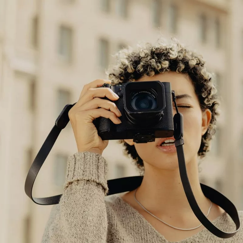 Pasek Peak Design Form Leather Camera Strap Standard Black - czarny