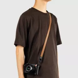 Pasek Peak Design Form Leather Camera Strap Standard Tan - brązowy