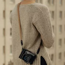 Pasek Peak Design Form Leather Camera Strap Standard Tan - brązowy